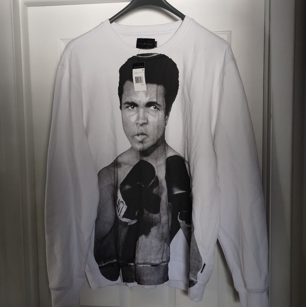 Sean Jean rare vintage Muhammad Ali GOAT sweatshirt, Sz XL